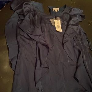 Calvin Klein Blue Ruffle dress